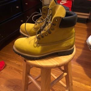 Rare Yellow Timberland boots